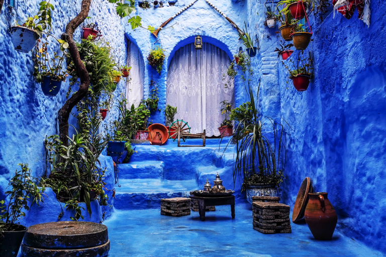 Blue houses in Morocco