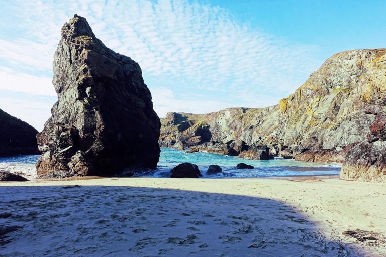 A beach in Cornwall - 20 Endangered Languages in 2020: 8. Cornish